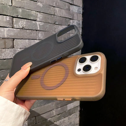 Coque iPhone à Rayures Mat Magsafe – Antichoc et Compatible Charge Magnétique iPhone 12 à 16 Pro Max - 🎁-10% avec le code BIENVENUE10